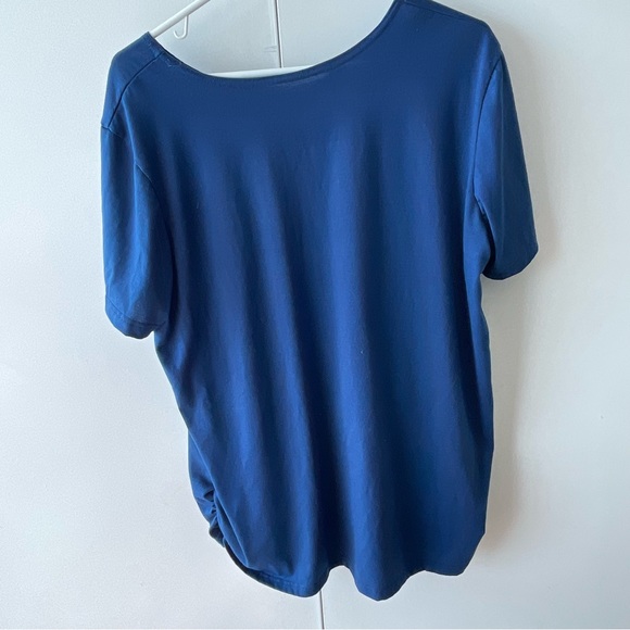 Snowman Christmas snow globe print maternity tee shirt T shirt top - Picture 6 of 6